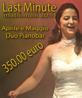 Offerta duo pianobar musica matrimonio