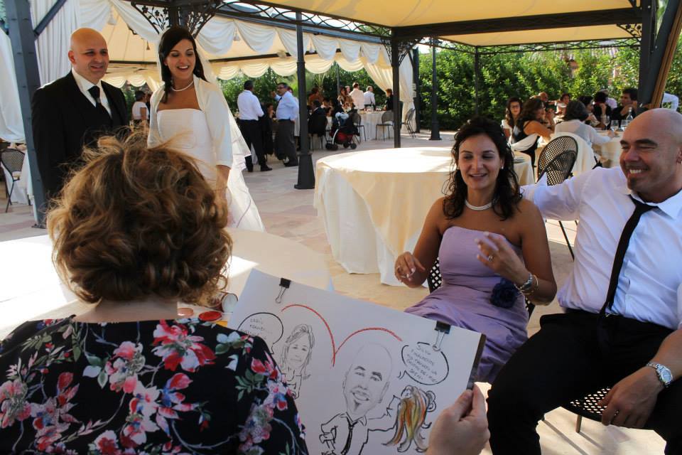 Napoli Caricaturista al matrimonio
